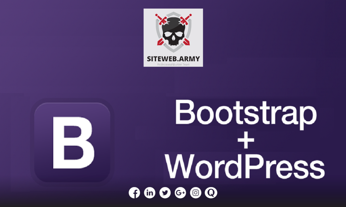 Bootstrap + Wordpress + Logo Siteweb Army - Siteweb Army