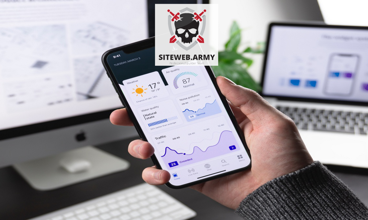 Intégration applications sur site web + Logo Siteweb Army - Siteweb Army